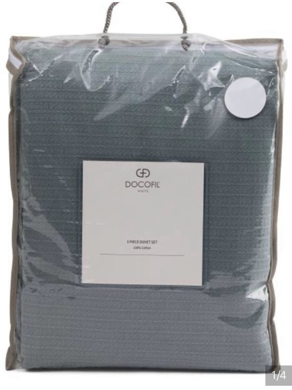 NWT and packaging- Docofil brand, made in Portugal three piece King duvet set